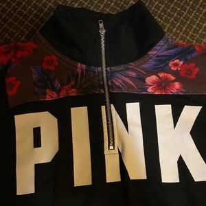 Pink Victoria secret quarter zip up